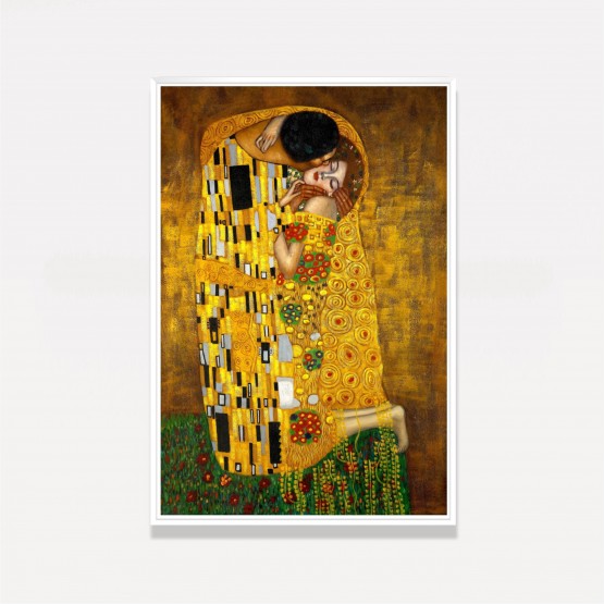 Quadro O Beijo Gustav Klimt Releitura