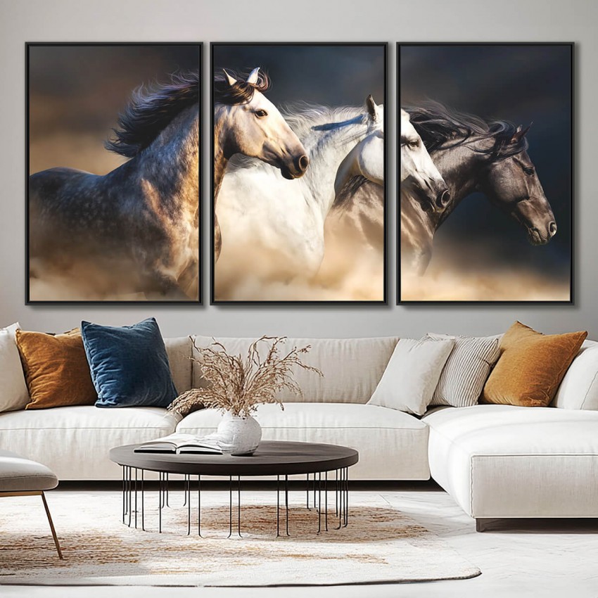 Quadro Cavalos em Arte - Trio de Cavalos