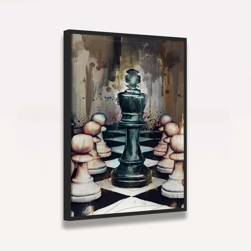 xadrez, jogo de tabuleiro, peças de xadrez de pinturas
