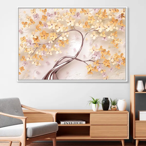 Quadro Flores Cerejeiras Artístico decorativo