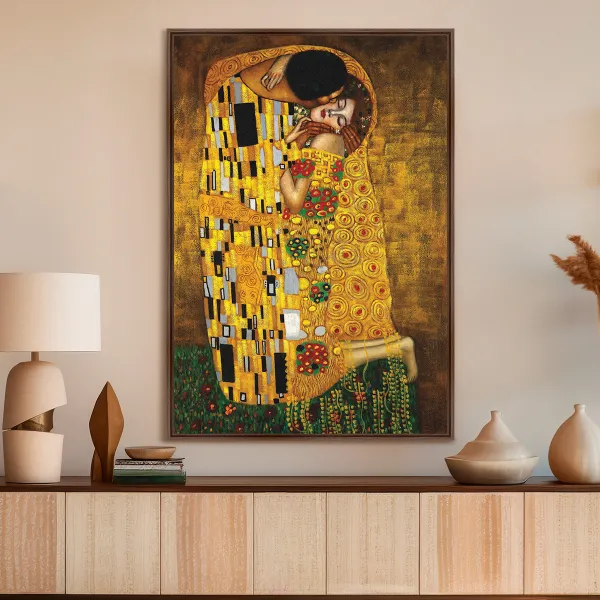 Quadro O Beijo - Gustav Klimt - Releitura