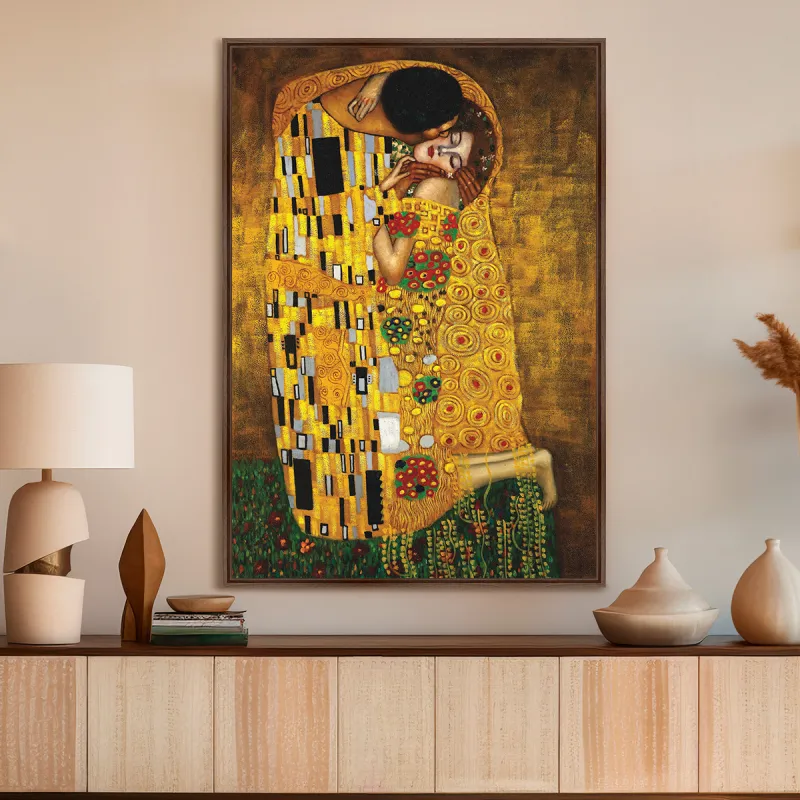 Quadro O Beijo - Gustav Klimt - Releitura