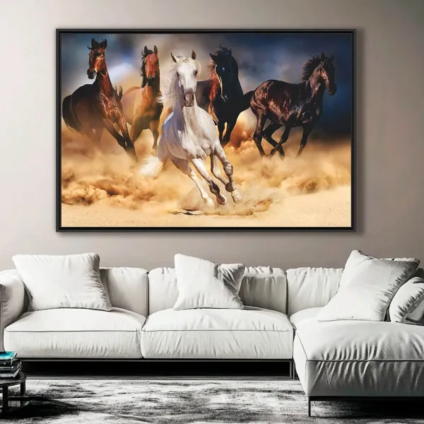 Quadro Cavalos Correndo em Arte decorativo