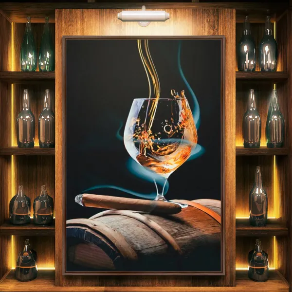 Quadro Decorativo Whisky & Cigars