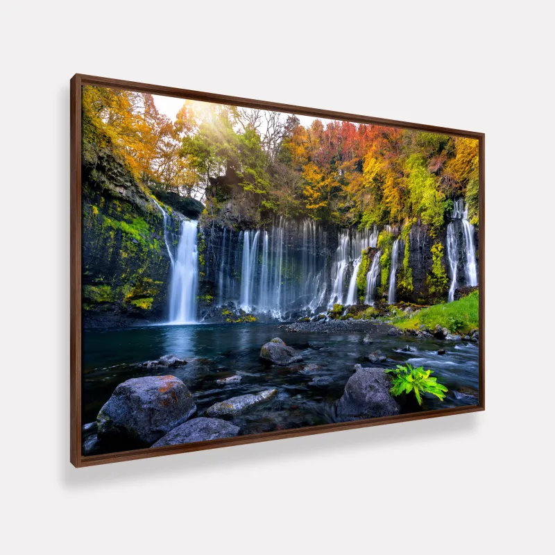 Quadro Decorativo Paisagem Cachoeira Natureza em Harmonia