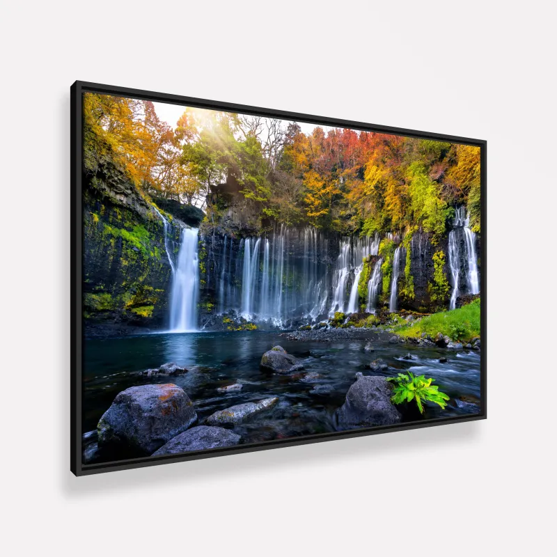 Quadro Decorativo Paisagem Cachoeira Natureza em Harmonia