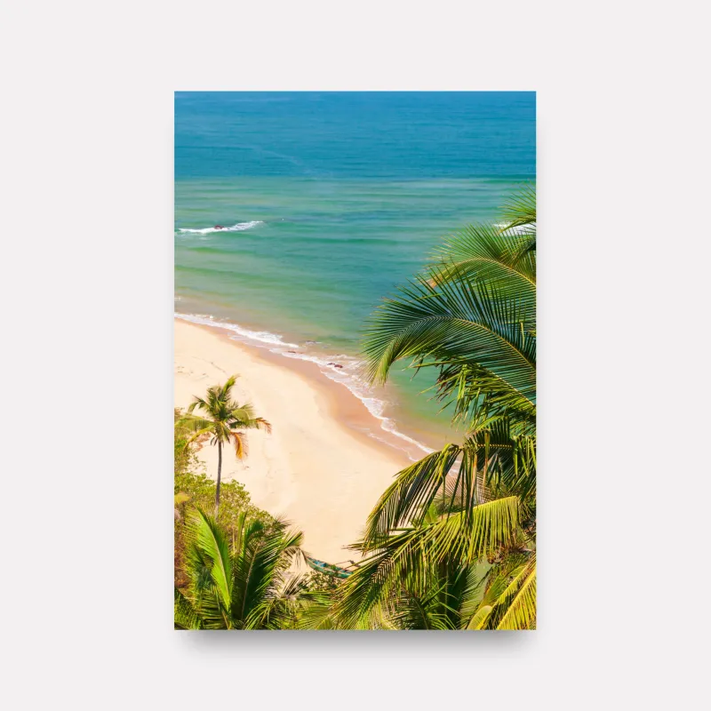 Quadro Decorativo Paisagem Paraíso Tropical Beira Mar