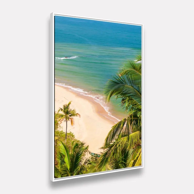 Quadro Decorativo Paisagem Paraíso Tropical Beira Mar