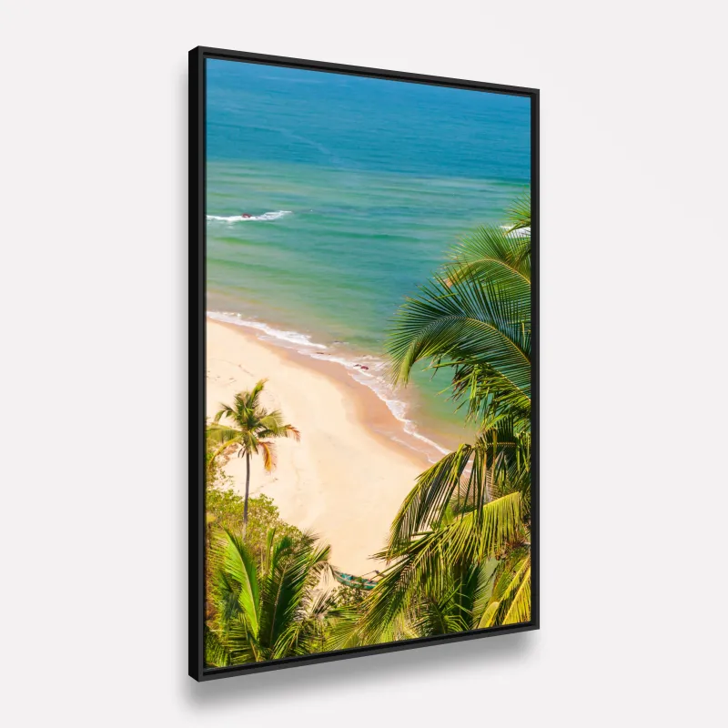 Quadro Decorativo Paisagem Paraíso Tropical Beira Mar