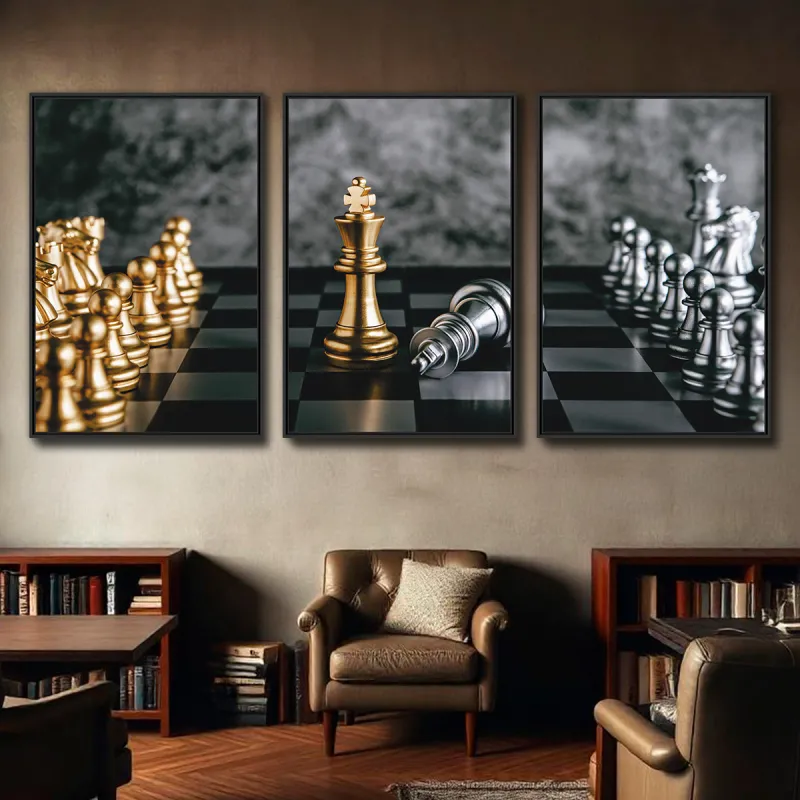 Quadro Trio Golden Chess