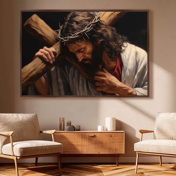 Quadro Jesus Carregando Cruz