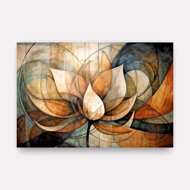 Quadro Harmonia Abstrata Florescer da Alma