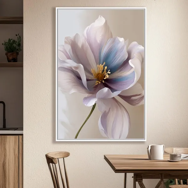 Quadro Flor Elegância Suave Toques de Lilás