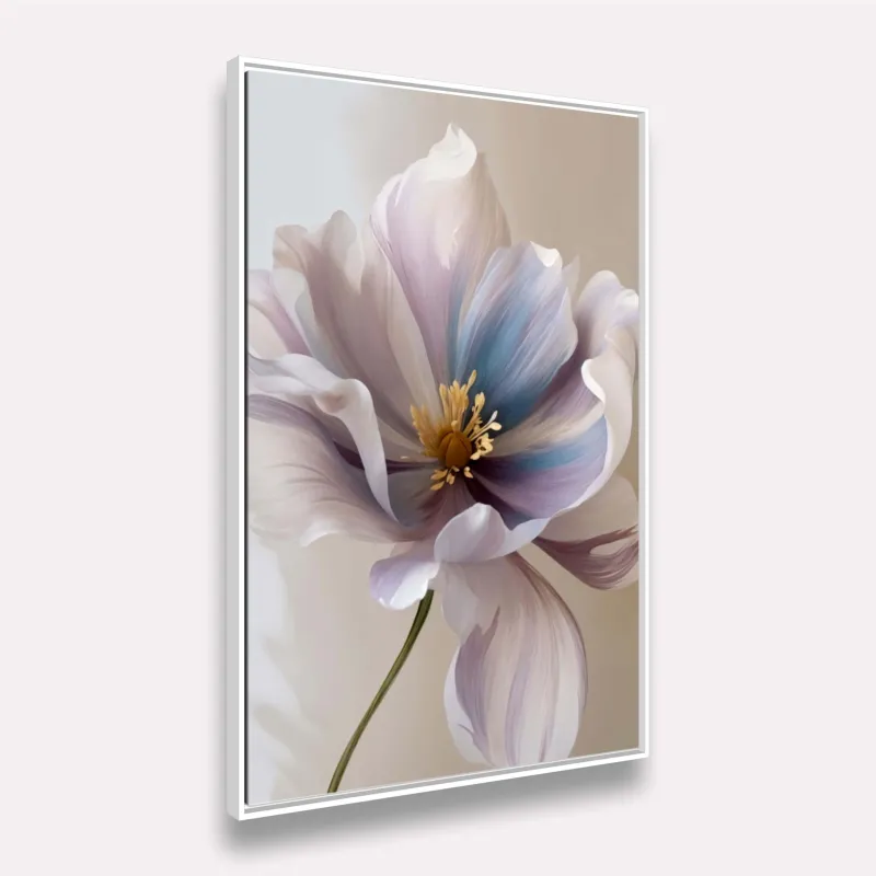 Quadro Flor Elegância Suave Toques de Lilás