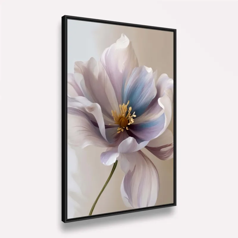 Quadro Flor Elegância Suave Toques de Lilás