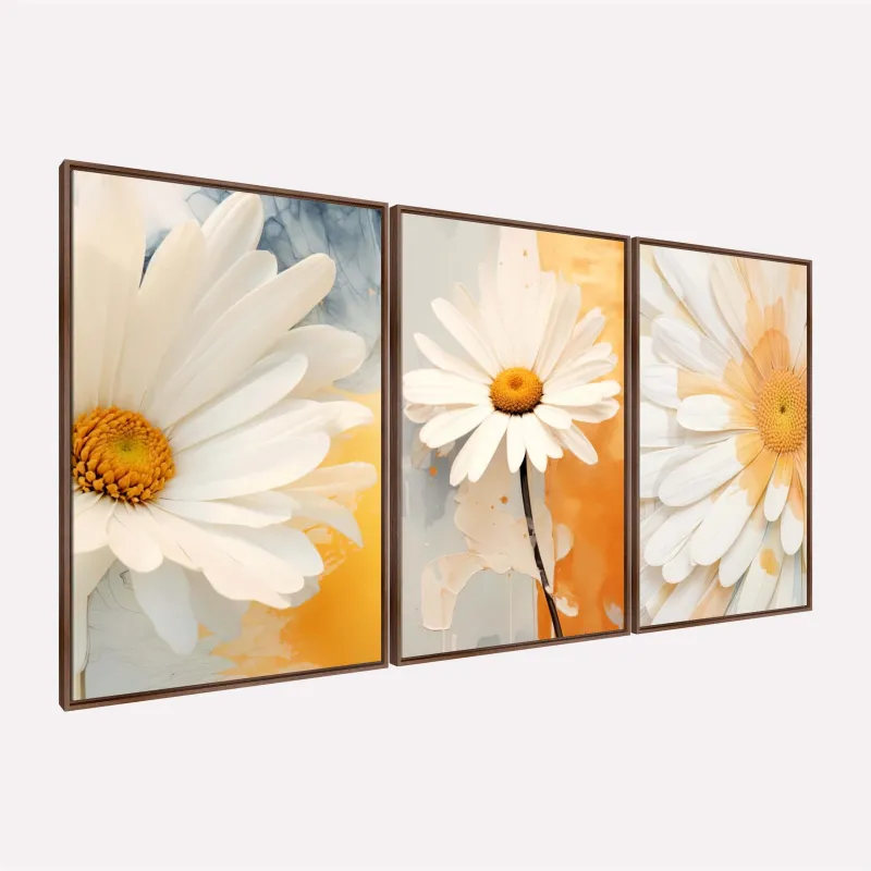 Quadro Lindas Flores de Margarida Brancas Suave