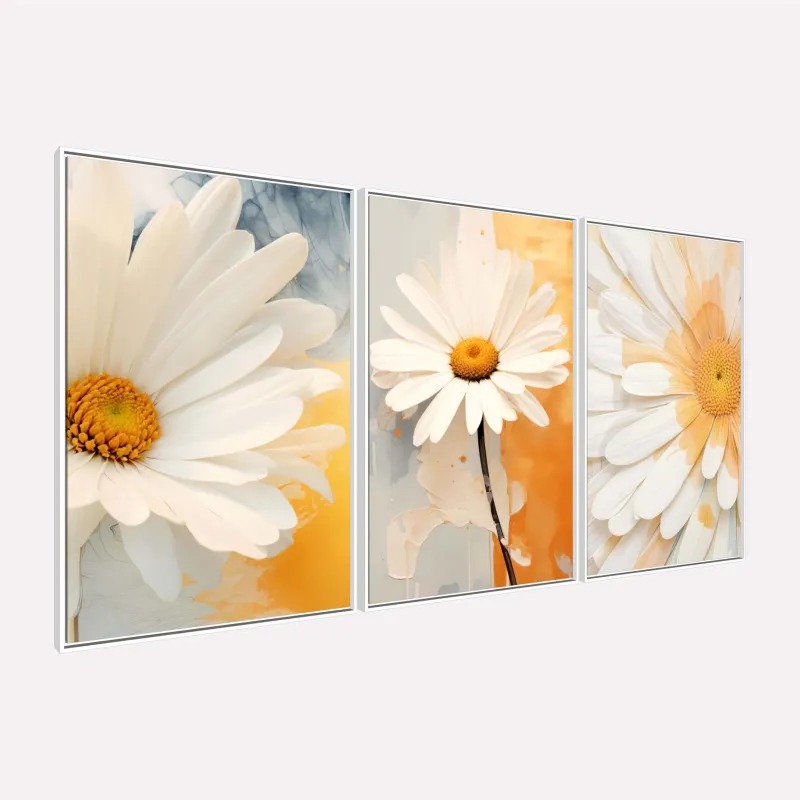 Quadro Lindas Flores de Margarida Brancas Suave