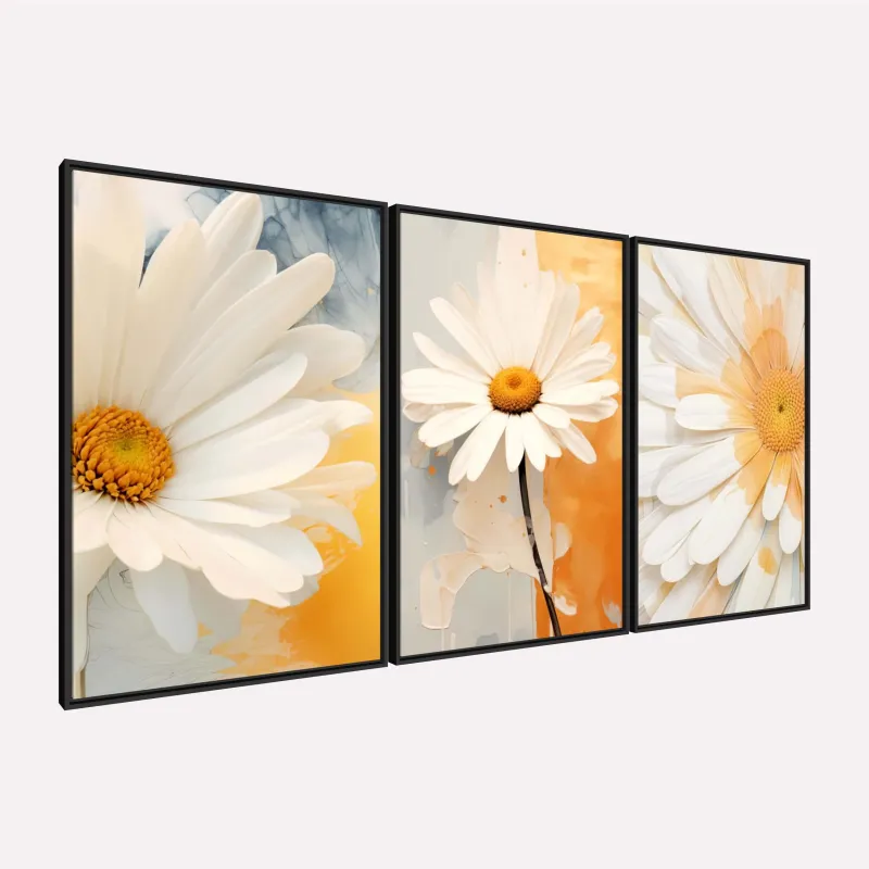 Quadro Lindas Flores de Margarida Brancas Suave