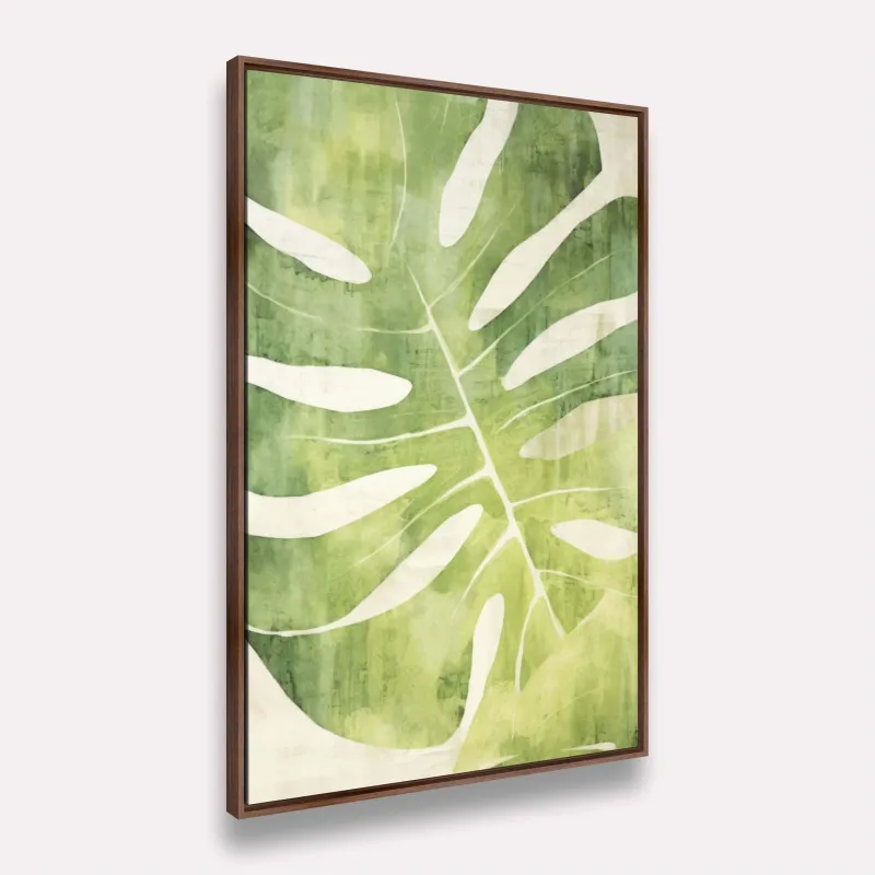 Quadro Folha Costela de Adão Monstera Verde