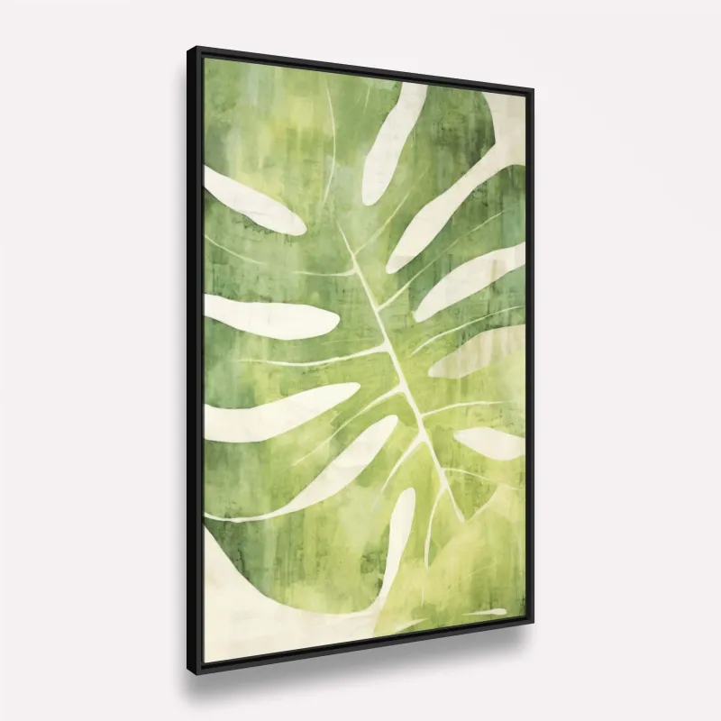 Quadro Folha Costela de Adão Monstera Verde