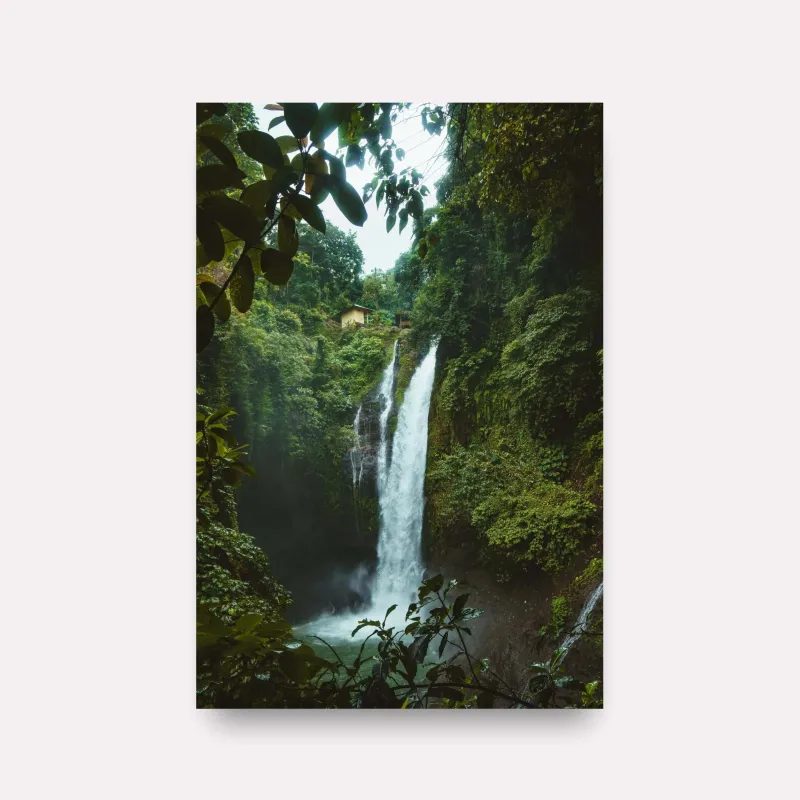 Quadro Paisagem Cachoeira da Natureza Verdejante 