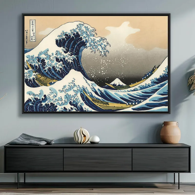 Quadro A Grande Onda De Kanagawa - Oriental - Hokusai