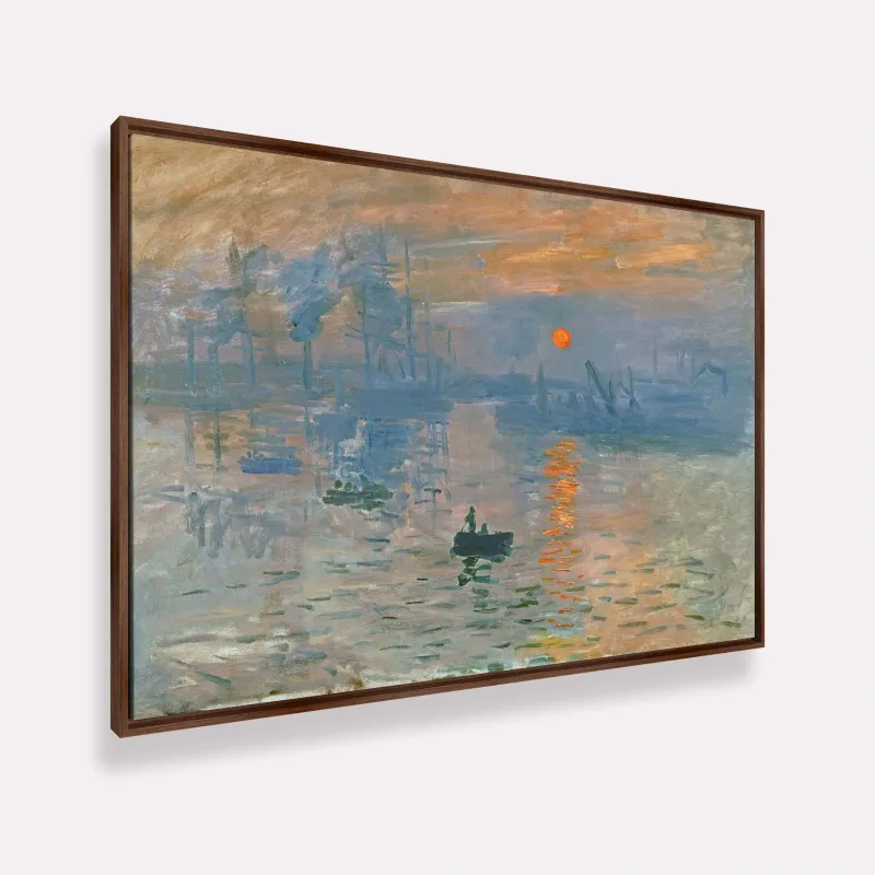 Quadro Impressão Nascer do Sol de Claude Monet Releitura