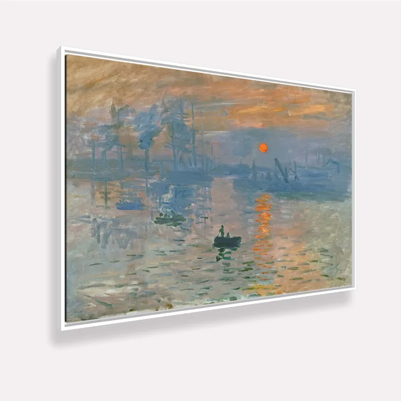 Quadro Impressão Nascer do Sol de Claude Monet Releitura