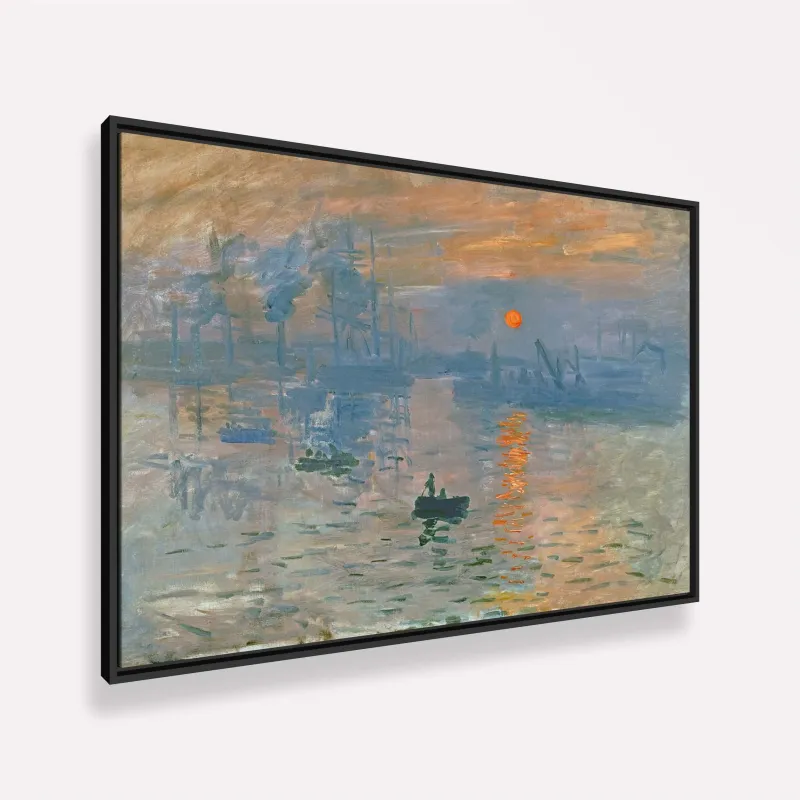 Quadro Impressão Nascer do Sol de Claude Monet Releitura