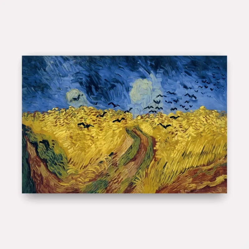 Quadro Campo de Trigo com Corvos de Vincent van Gogh Releitura