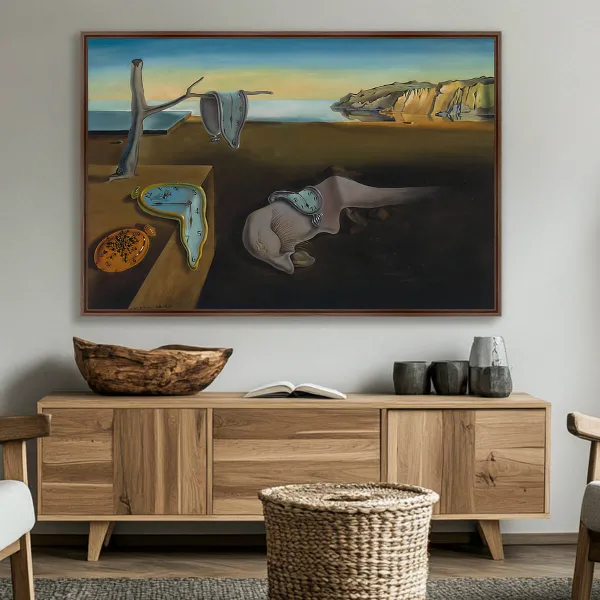 Quadro A Persistência da Memória de Salvador Dalí Releitura