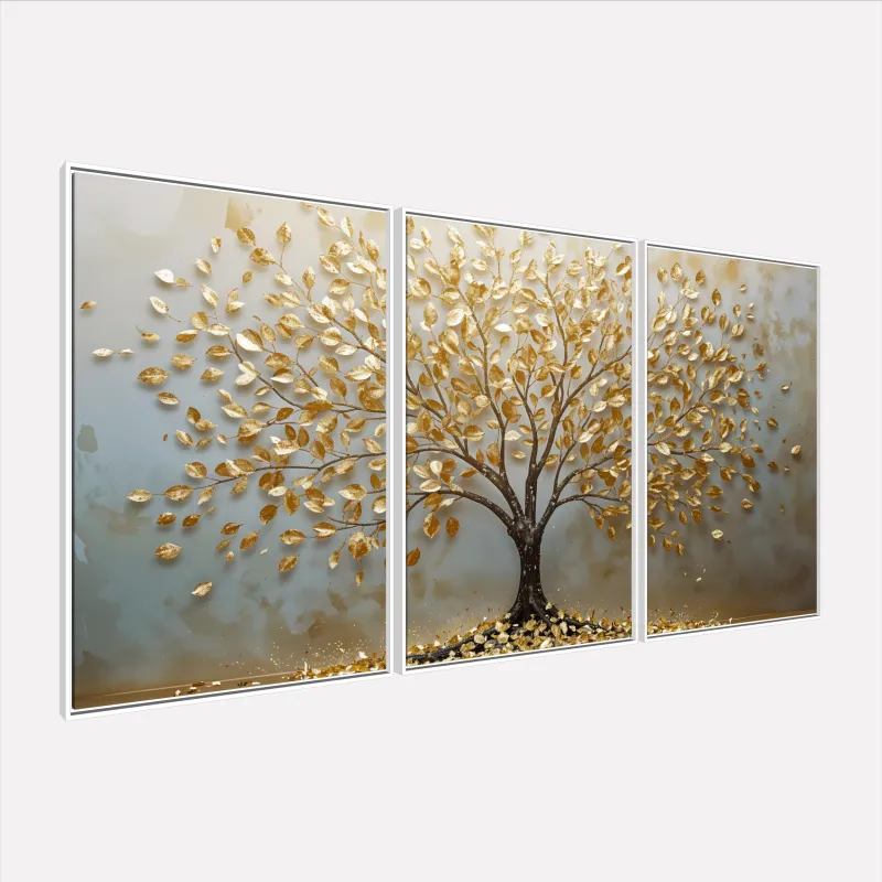 Quadro Árvore da Vida Essência Dourada