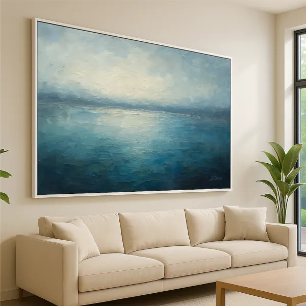 Quadro Abstrato O Lago - Arte Exclusiva