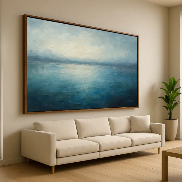 Quadro Abstrato O Lago - Arte Exclusiva