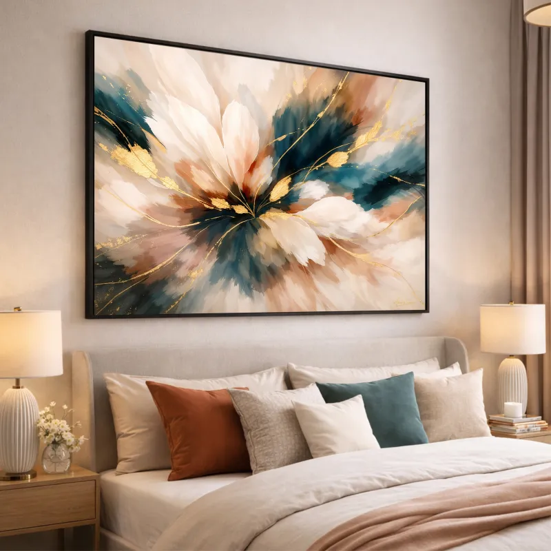 Quadro Abstrato a Origem o Ventre da Criação - Arte Exclusiva