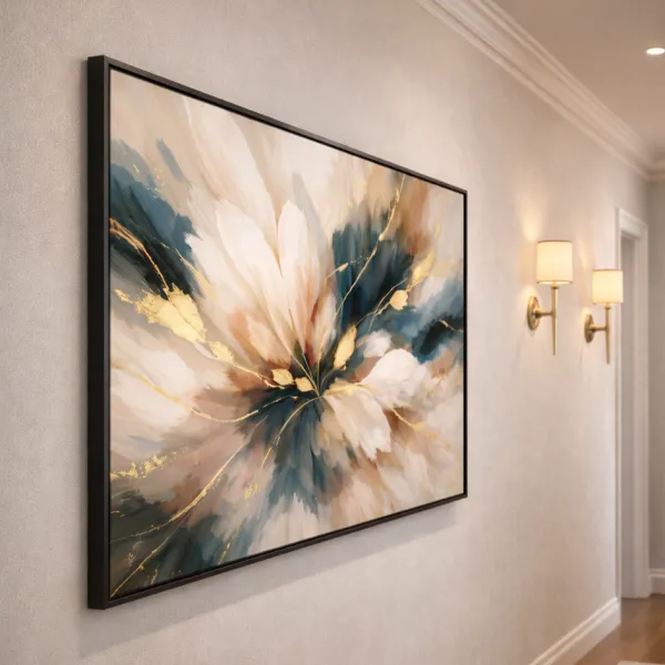 Quadro Abstrato a Origem o Ventre da Criação - Arte Exclusiva