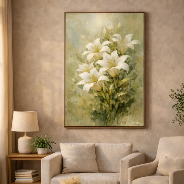Quadro Lírios do Campo - Arte Exclusiva