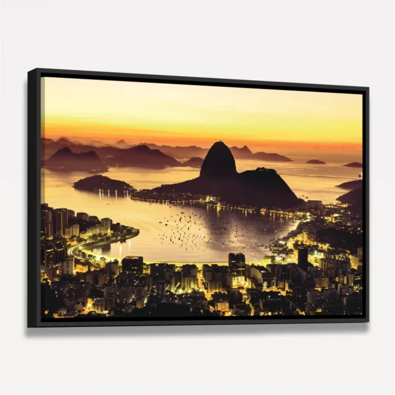 Quadro Cidade do Rio de Janeiro Vista Noturna