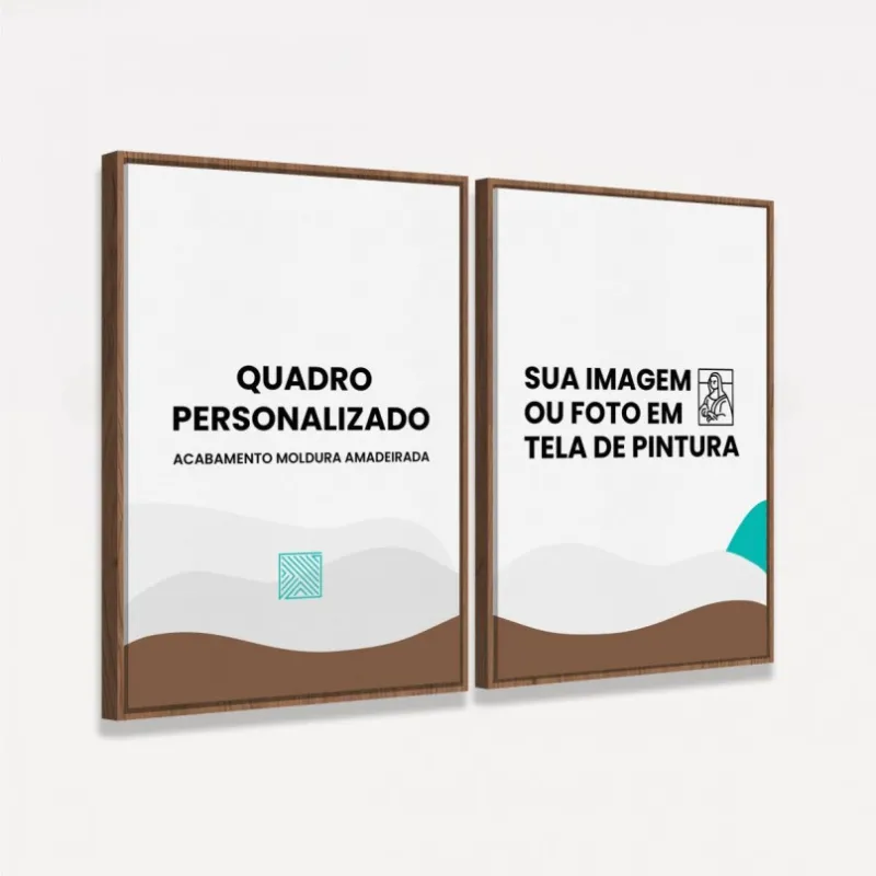 Quadros Personalizados - Kit 2 Telas Retangulares