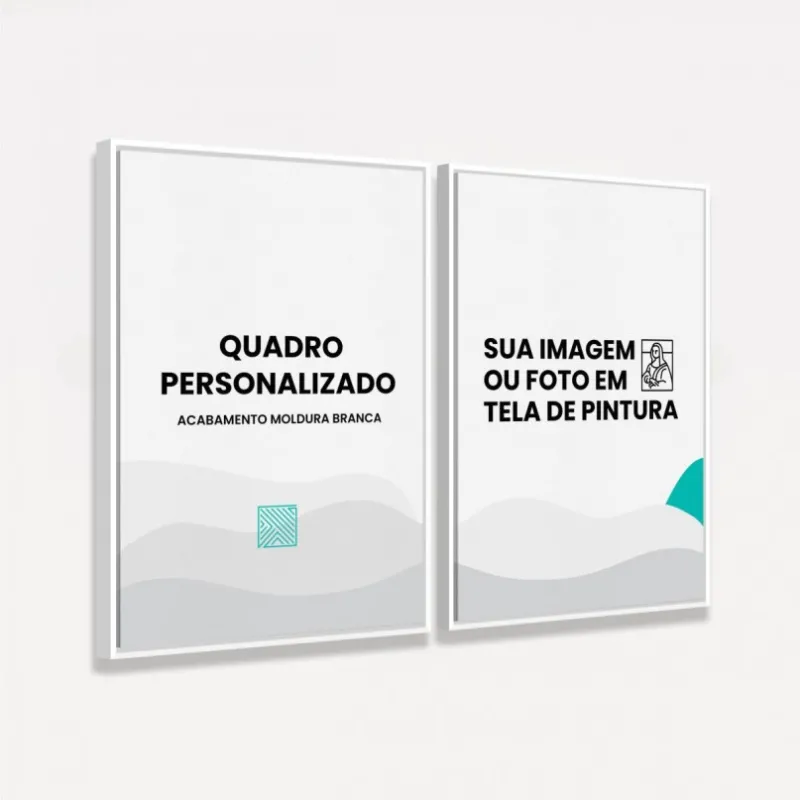 Quadros Personalizados - Kit 2 Telas Retangulares