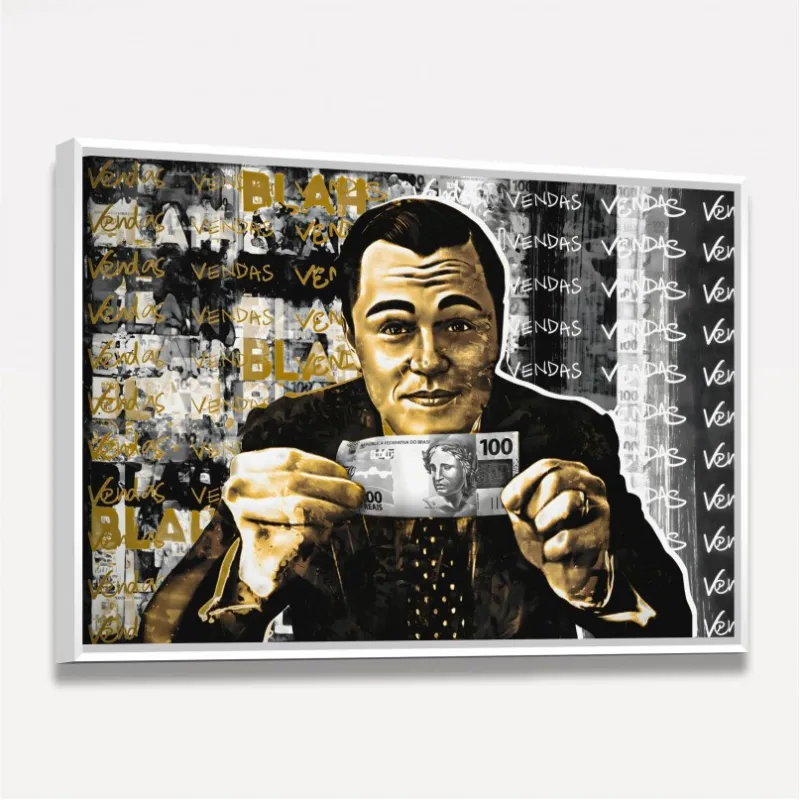 Quadro Lobo Wall Street Vendas