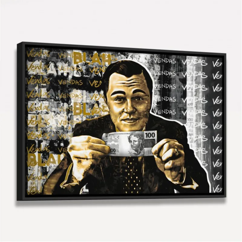 Quadro Lobo Wall Street Vendas