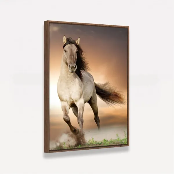 Quadro decorativo Cavalo Correndo no Campo