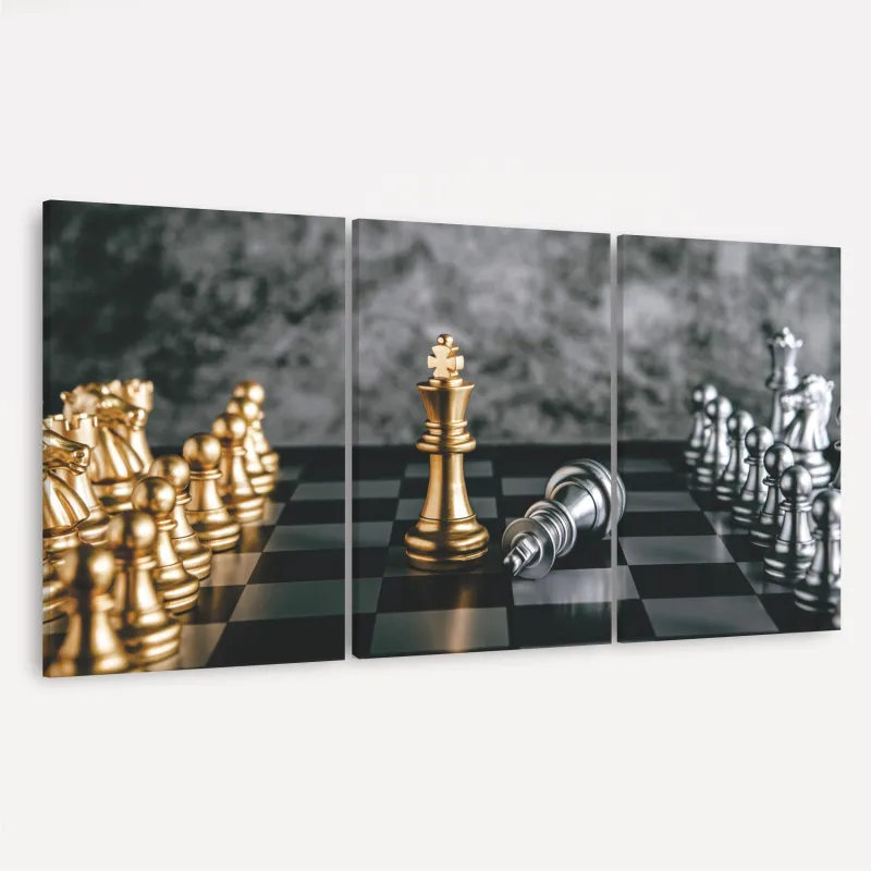 Quadro Trio Golden Chess