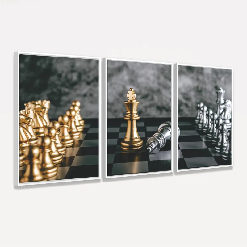 Quadro Trio Golden Chess