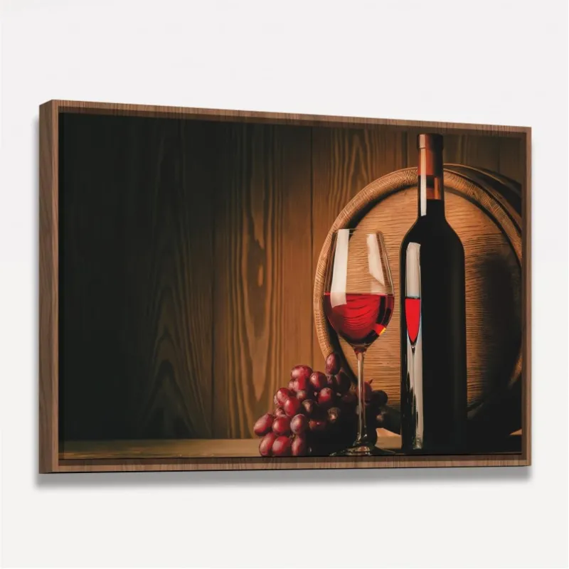 Quadro Decorativo da Uva a Taça