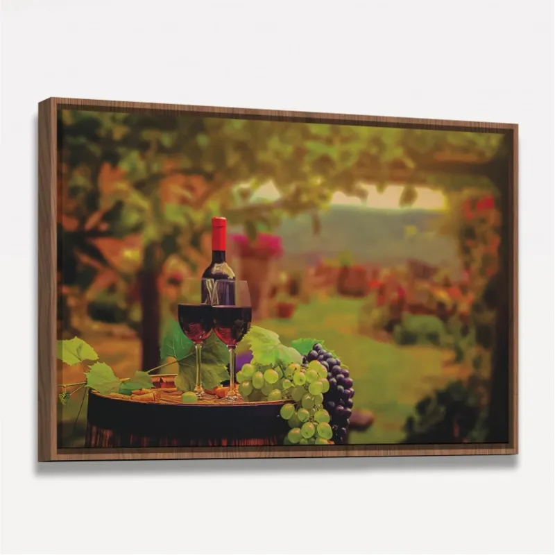 Quadro Decorativo Paisagem Vinícola