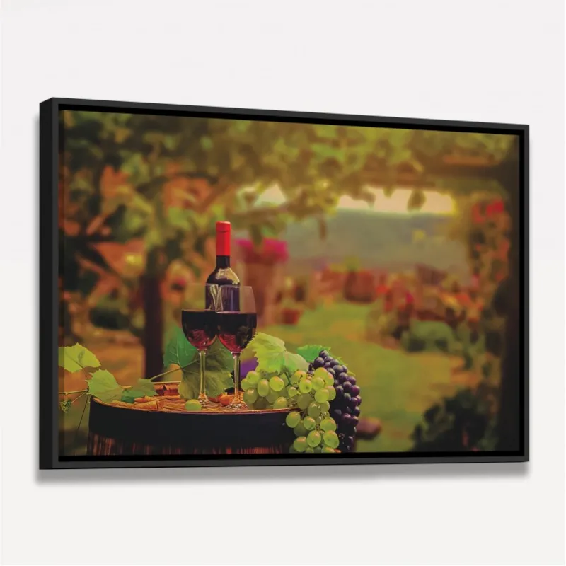 Quadro Decorativo Paisagem Vinícola