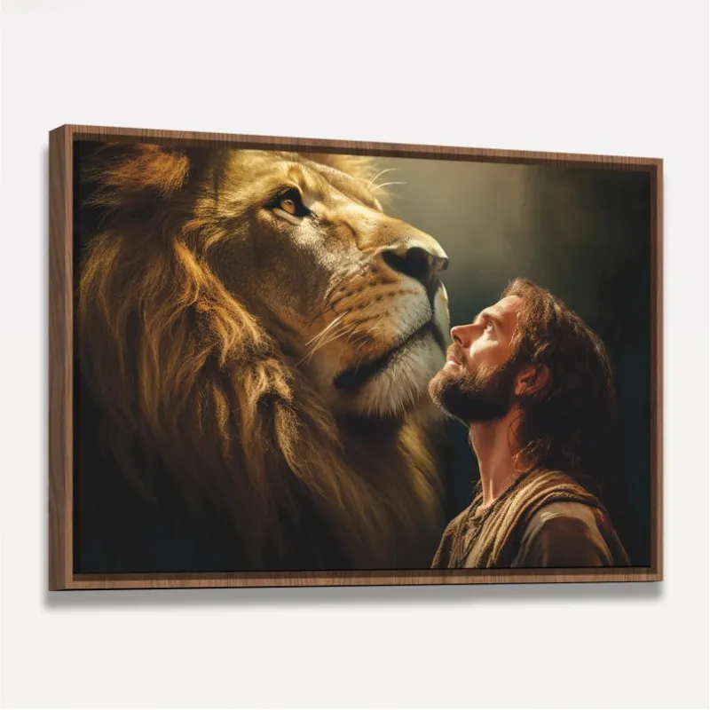 Quadro Jesus e o Leão Salvação