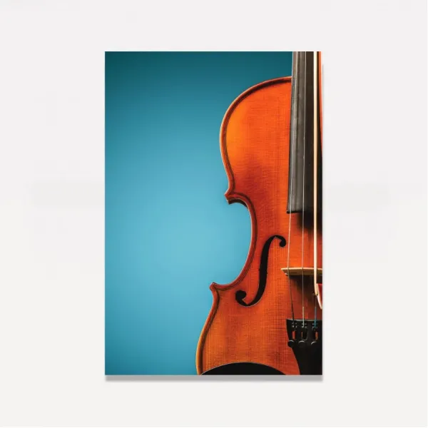 Quadro Instrumento Silhueta Violino